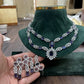 Tattvas silver-plated AD jewellery set TAT-ADS-0022