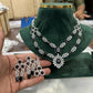 Tattvas silver-plated AD jewellery set TAT-ADS-0021