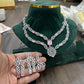 Tattvas silver-plated AD jewellery set TAT-ADS-0024