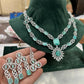 Tattvas silver-plated AD jewellery set TAT-ADS-0023