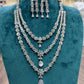 Tattvas silver-plated AD jewellery set TAT-ADS-0016