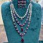 Tattvas silver-plated AD jewellery set TAT-ADS-0018