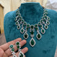 Tattvas silver-plated AD jewellery set TAT-ADS-0011