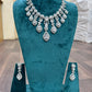 Tattvas silver-plated AD jewellery set TAT-ADS-0013